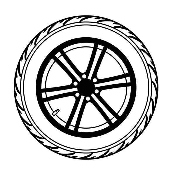 Car wheel — Stock Vector