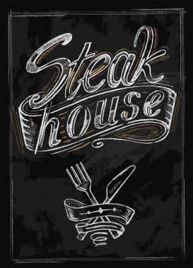 vektör el çekilmiş biftek