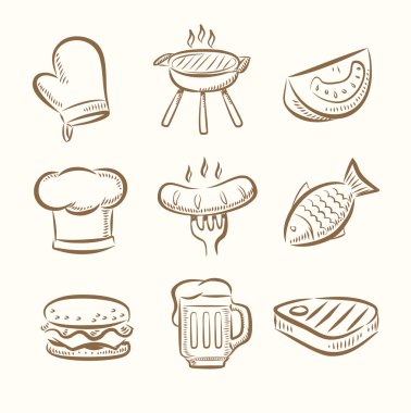 Barbekü Icon set