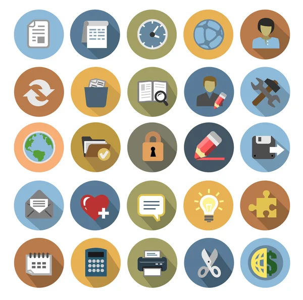 Office icons set — Stock Vector