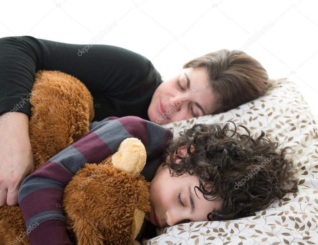 Single mother — Stock Photo © yelo34 #34914129