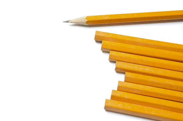 Pencils on white — Stock Photo, Image