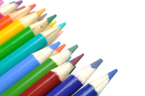 Colorful pencils isolated — Stock Photo, Image