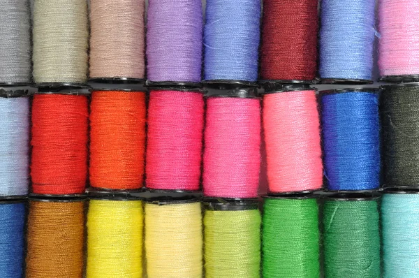 Color threads background — Stock Photo, Image