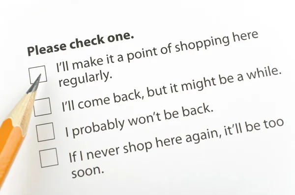 Survey form — Stock Photo, Image