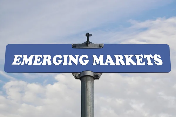 Señal de tráfico de los mercados emergentes —  Fotos de Stock