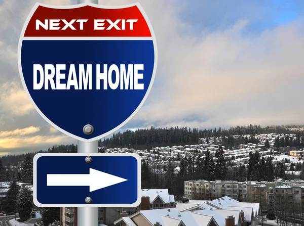 Dream home road sign — Stock Photo, Image