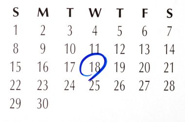 Daire içinde önemli bir Tarih