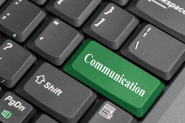 Komunikace na klávesnici — Stock fotografie