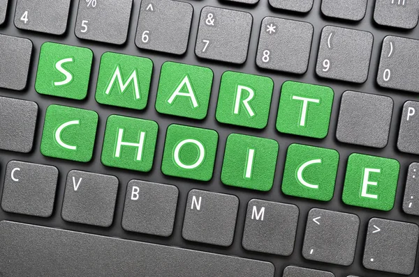 Smart Choice auf der Tastatur — Stockfoto