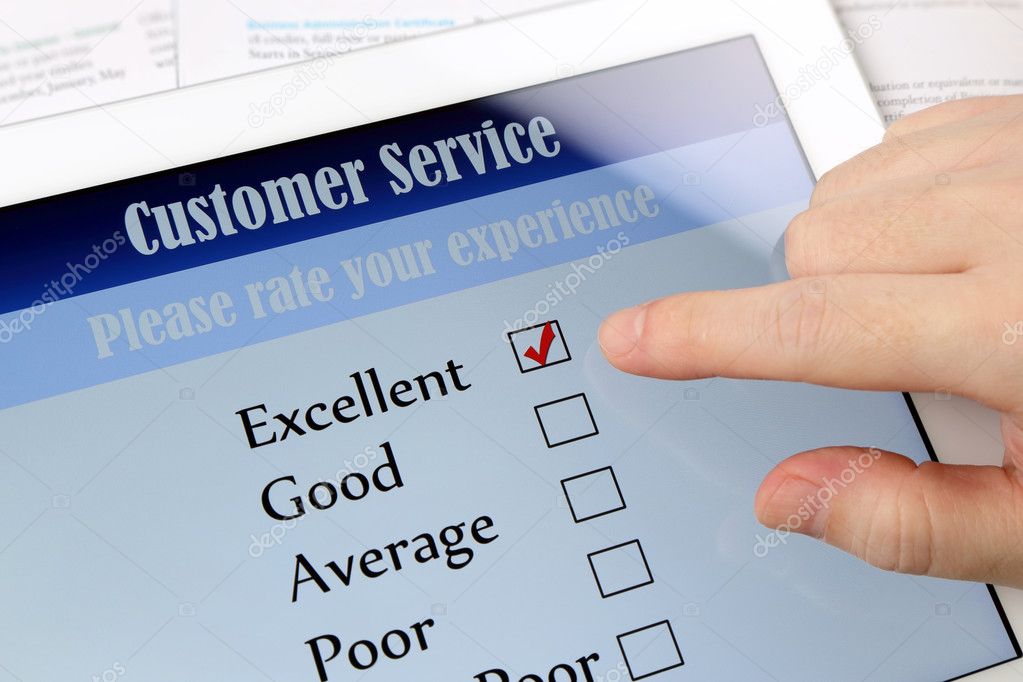 Customer service on-line survey