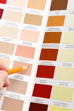 örnek renk tablosu için işaret