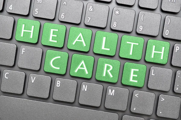 Health care on keyboard — Stock Photo, Image