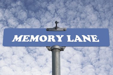 Memory lane road sign clipart