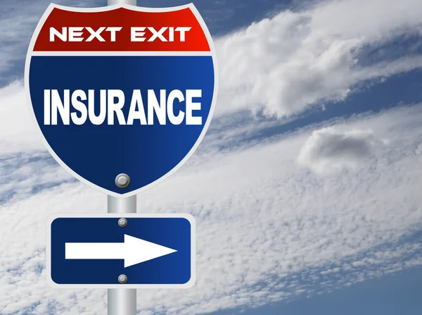 Insurance road sign — Stock Photo, Image