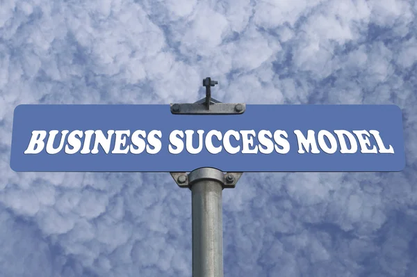Business success model road sign — Stock Photo, Image
