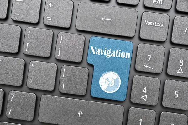 Navigatietoets op toetsenbord — Stockfoto