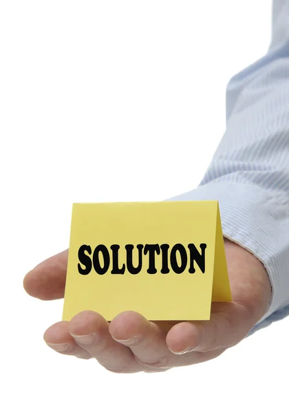 Solution - Sign Series — Stock Photo, Image