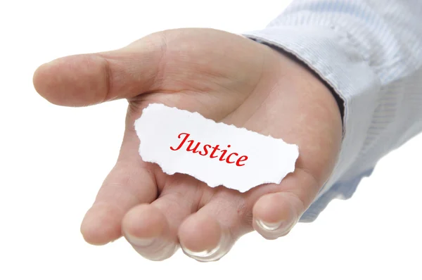 Gerechtigkeit - Anmerkung zur Serie — Stockfoto