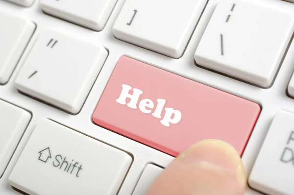 Help on keyboard — Stock Photo, Image