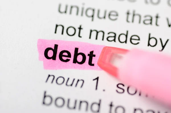 Debt — Stock Photo, Image