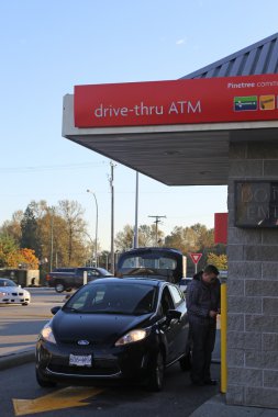 Drive-thru ATM clipart