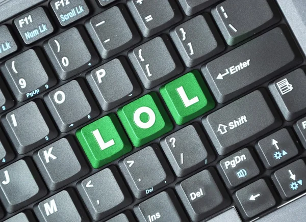 Tecla Lol en el teclado —  Fotos de Stock