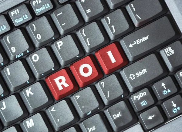 Roi on keyboard — Stock Photo, Image