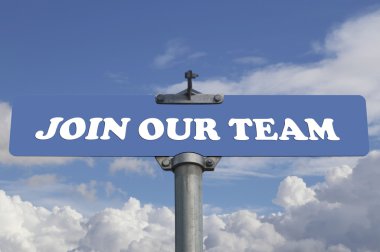 Join our team road sign clipart