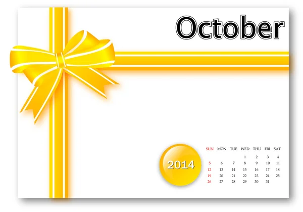カレンダー 2013 年 10 月 — ストック写真