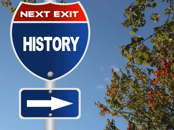 History road sign — Stock Photo, Image