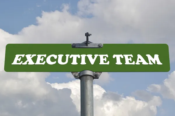 Executive team road sign — Stock Photo, Image