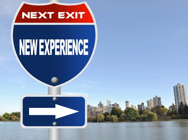 New experience road sign — Stock Photo, Image