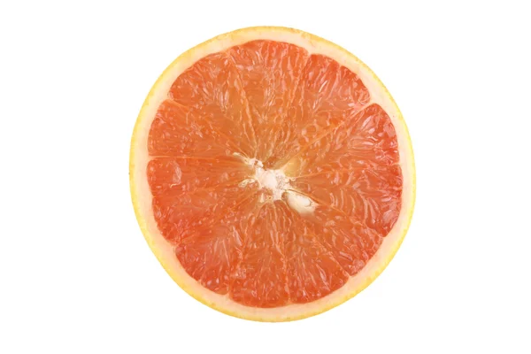 Érett grapefruit egy fehér háttér — Stock Fotó