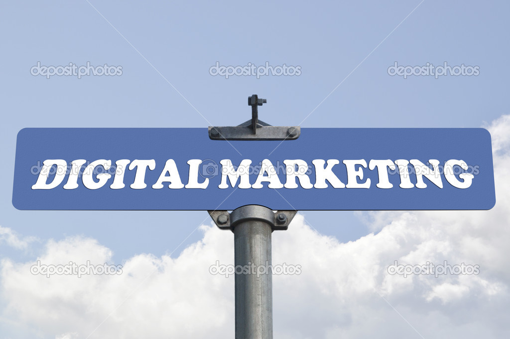 Digital marketing road sign