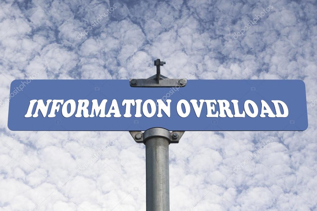 Information overload road sign
