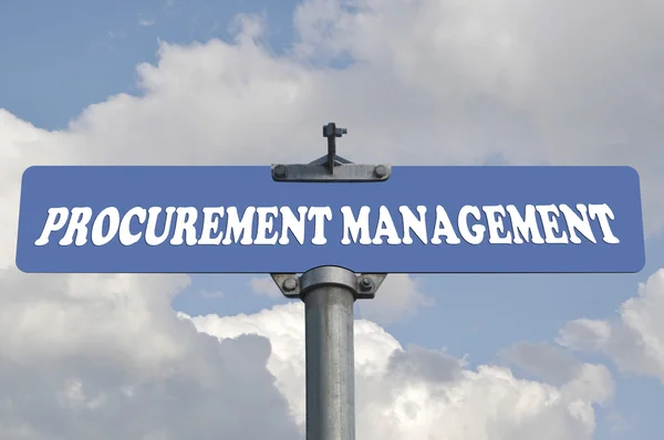 Procurement management road sign — Stock Photo, Image