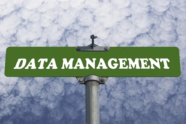 Data management road sign — Stock Photo, Image