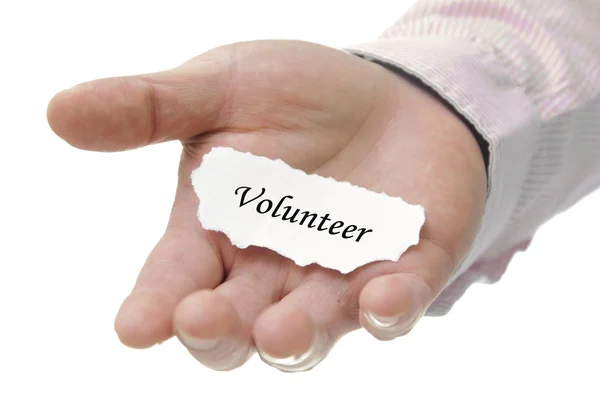 Volunteer - Note Serial — Stock Photo, Image