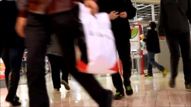 ağır çekim depolamak için insanlar ile