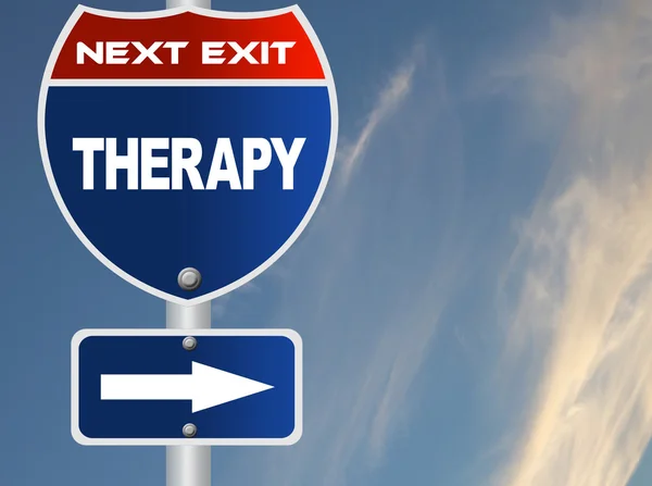 Therapy road sign — Stock Photo, Image