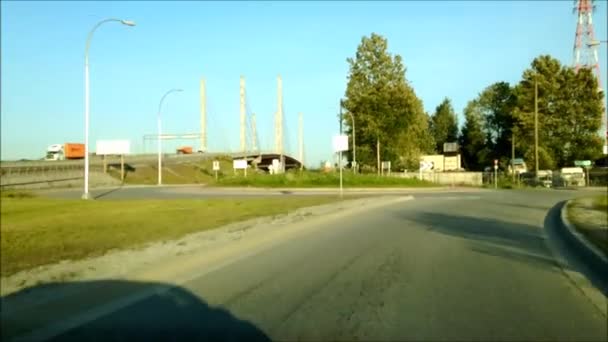 Conduite sur la route courbe — Video