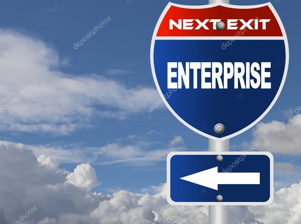 Enterprise road sign — Stock Photo © payphoto 47509589
