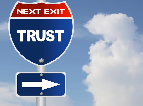 Trust road sign — Stock Photo, Image