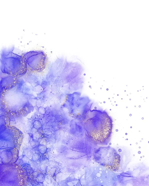 Abstract Purple Flower Art Painting Background Alcohol Ink Technique — Stock Photo, Image