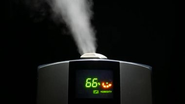 Motions smoke on a black background with 4k resolution