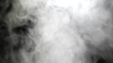 Motions smoke on a black background with 4k resolution