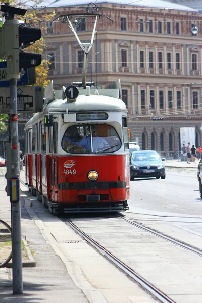 Венский трамвай — стоковое фото