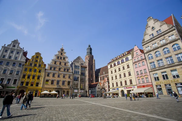 Oude stad in wroclaw — Stockfoto