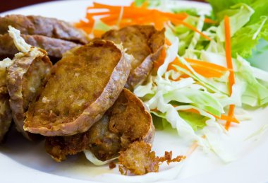 derin kızarmış at Yengeç rulo